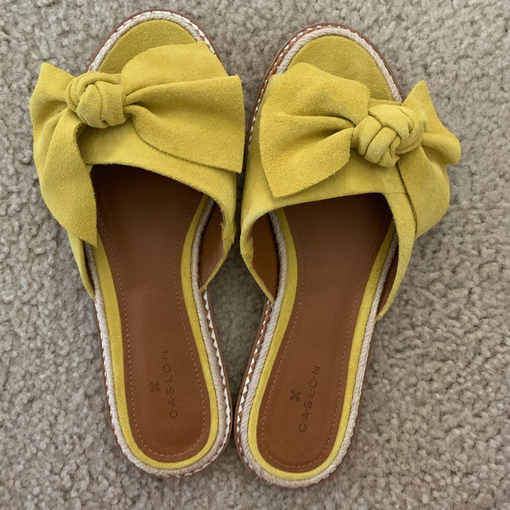 Caslon Mustard Leather Slip On